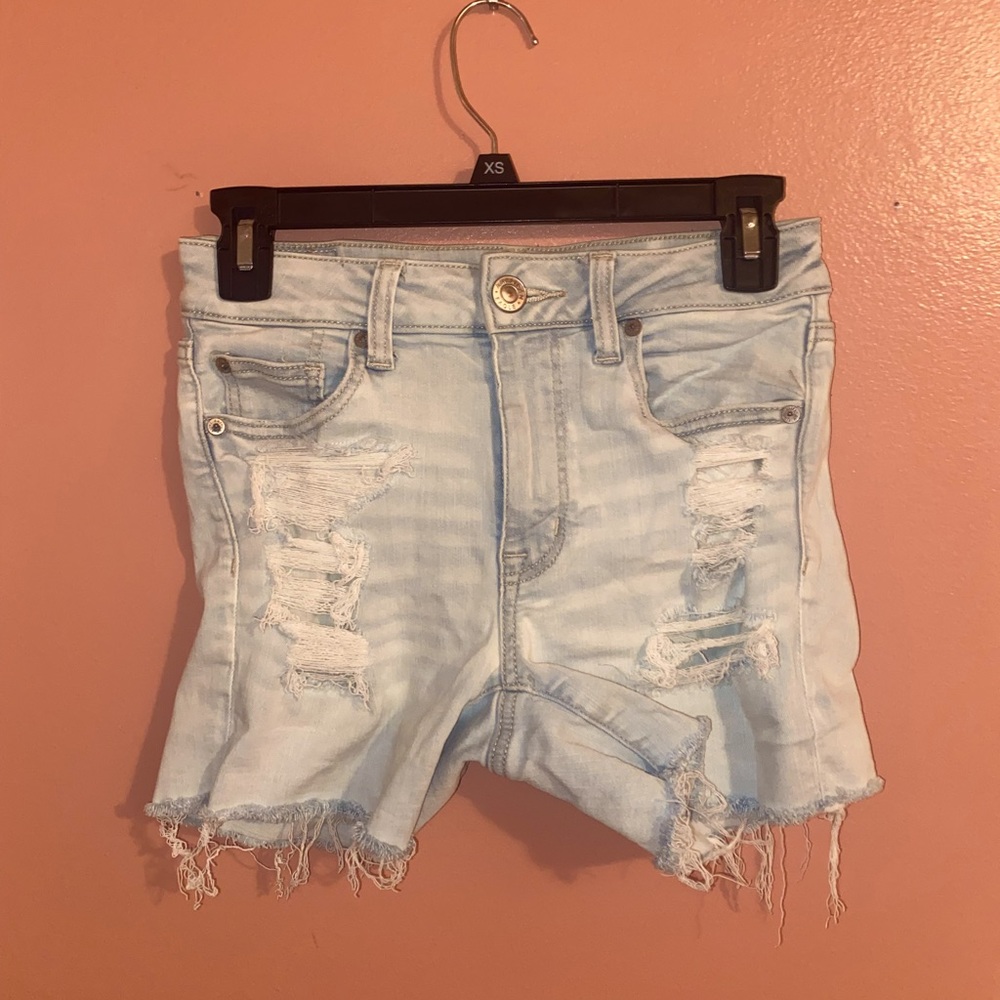 American Eagle Light Wash Shorts